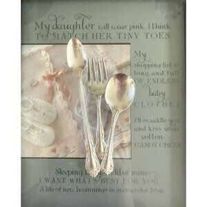 Vintage 1958 Oneida Silverplate 3 Piece Baby/Child Flatware Harmony AKA Chalice